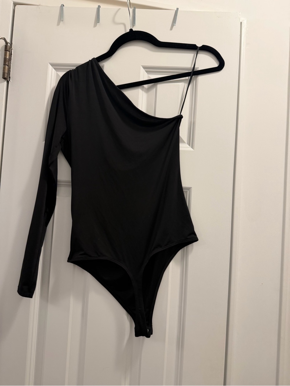 Express One-Shoulder Black Bodysuit
